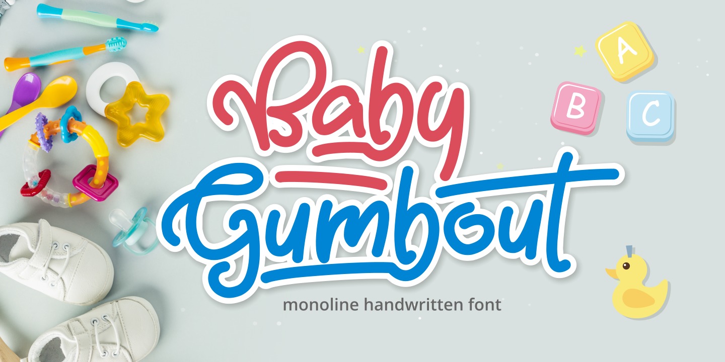 フォント Baby Gumbout